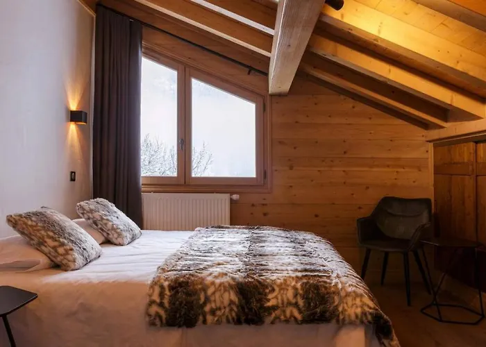 Chalet Grosse Pierre 180m2 Cheminee Jacuzzi Vue Taconnaz *