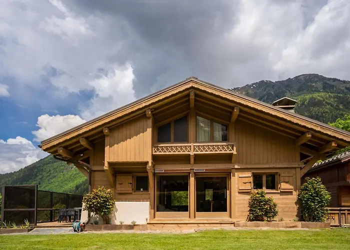 Chalet Grosse Pierre 180m2 Cheminee Jacuzzi Vue Taconnaz Les Houches